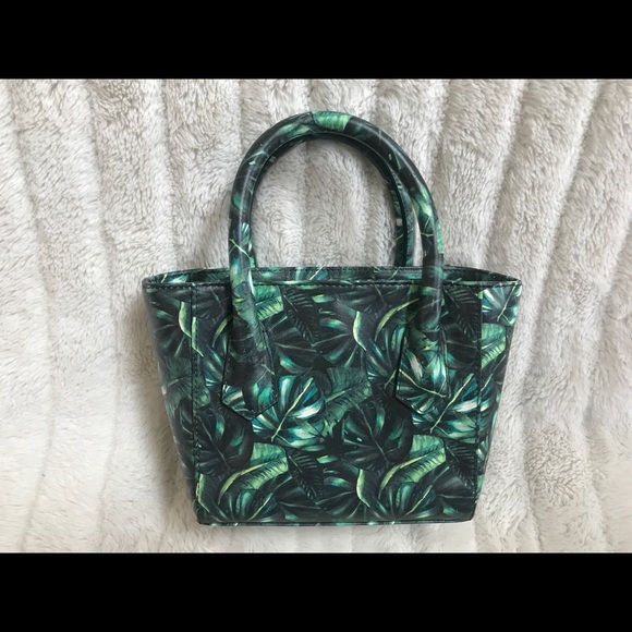 Dagne Dover Tiny Tote in Palm Print - Picture 3 of 8